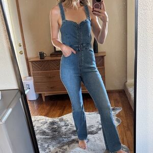 Women's Blue Denim Overalls